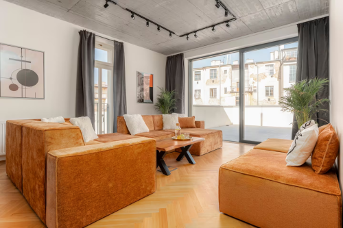 Narożnik modułowy Grande Iberia, tkanina Tilia 56, zdjęcie z realizacji (0)