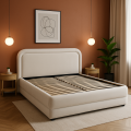 Łóżko tapicerownae 160x200 tkanina Matt velvet beż.png