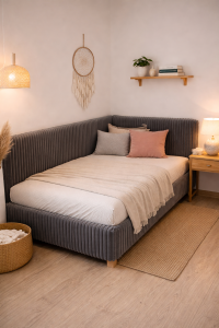 LEWE Łóżko LEO gładkie 