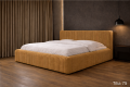 Łóżko tapicerowane gładkie sztruks - TILIA 75 miodowy.png