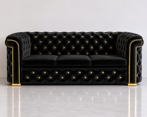 Królowa Karmen Sofa 3 osobowa Chesterfield Glamour Funkcja Spania