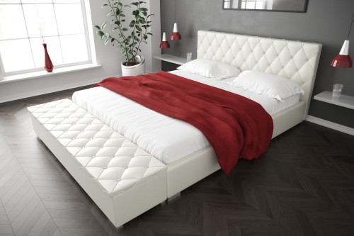 Laura z pufą zagłowek130 skora biala.jpg