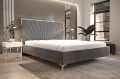 łóżko do sypialni Royal, szare stal nierdzewna.jpg