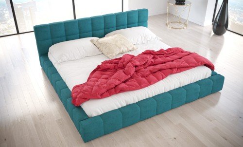 Three turkus meble masanow.pl łóżko tapicerowane wygodne podwójne.jpg