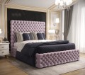 Łóżko tapicerowane glamour magic velvet 2255