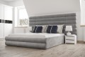 Łóżko sypialniane Li Love Island, szare